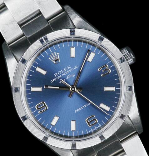 The bezel of this Air-King is recognizable and special.