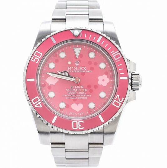 The pink dial Rolex looks very lovely.